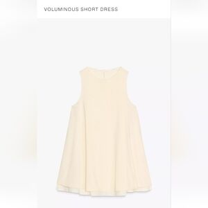 Zara Cream Sleeveless Formal Dress
